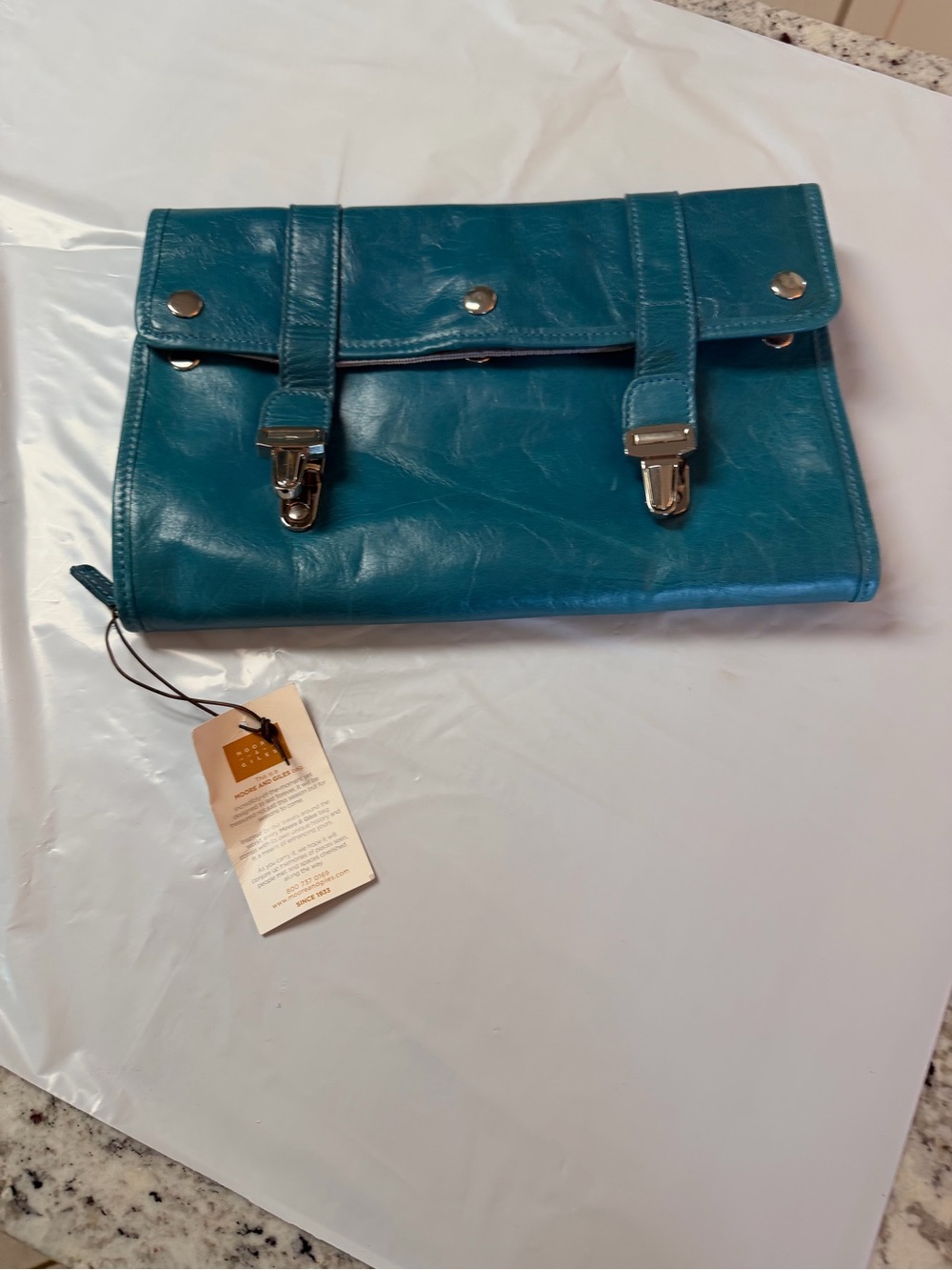 Teal Travel Clutch Bag - Women's Travel Organizer